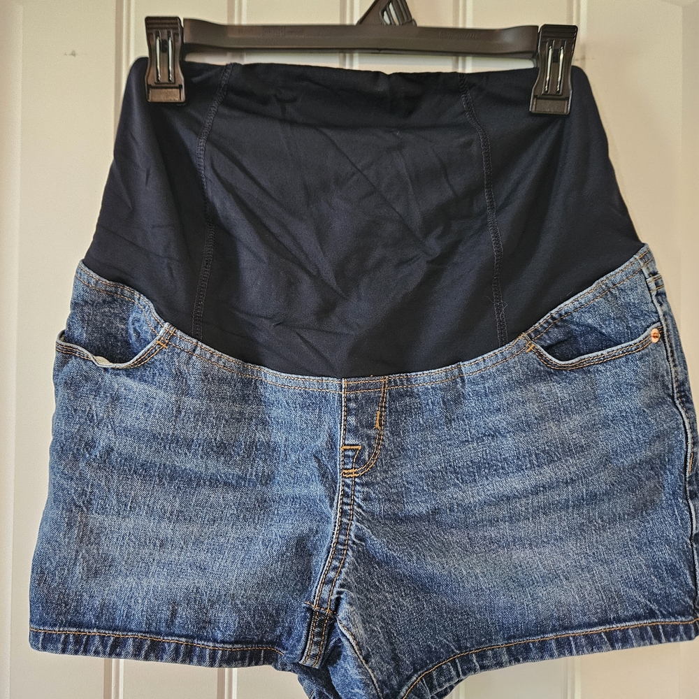 Isabel Maternity by Ingrid & Isabel High Waist Denim Shorts